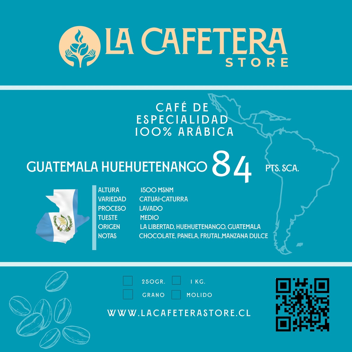 Café Guatemala Huehuetenango 84 SCA