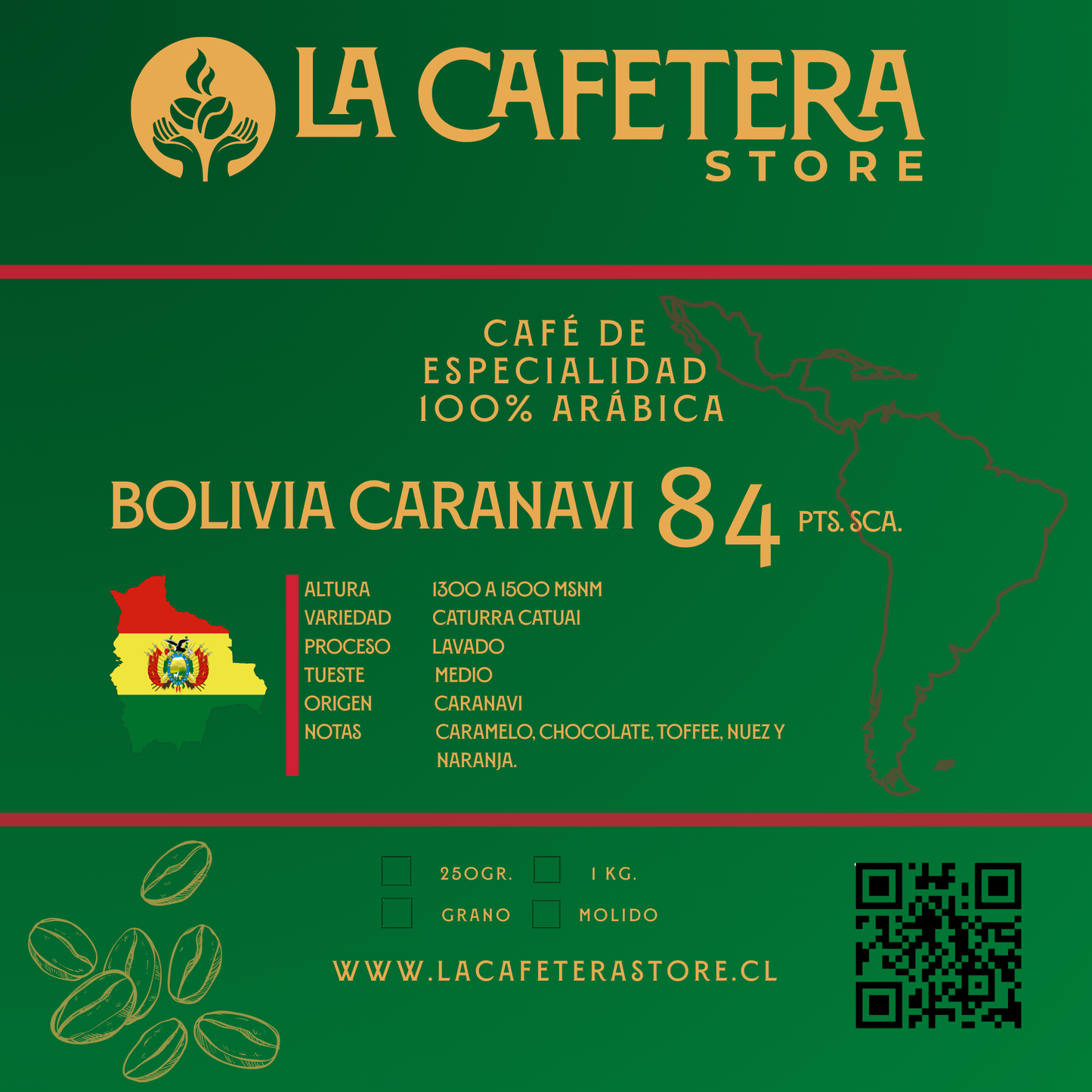 Café Bolivia Caranavi 84 SCA