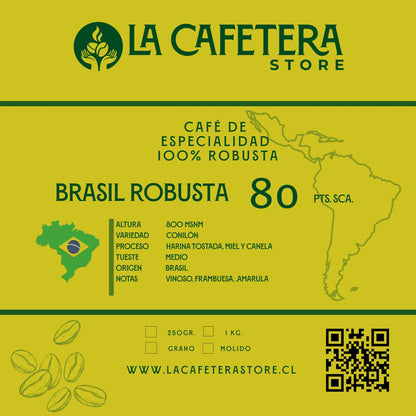 Cafe Brasil Robusta 80 SCA