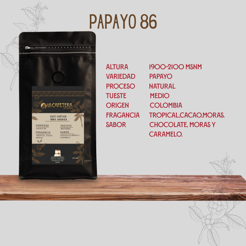 Pack Colombia Exóticos Premium formato GRANO entero 5x80 gr. c/u (400 gr.)