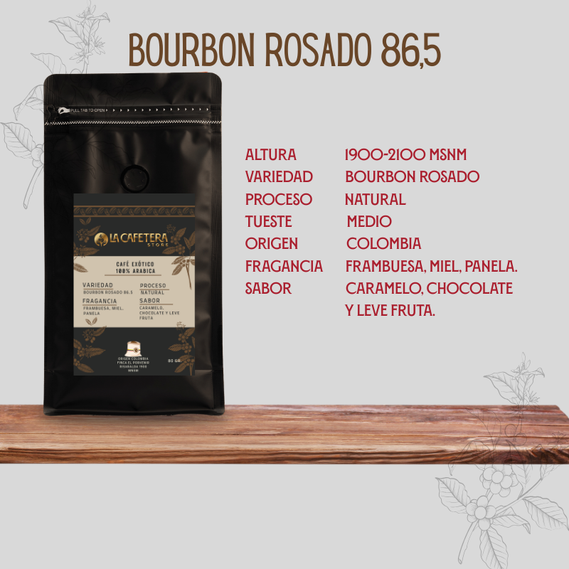 Exóticos de Colombia | GRANO entero| 5x80 gr. c/u (400 gr.)