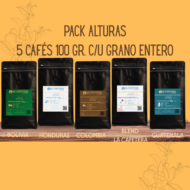 Pack Alturas 5 Variedades | GRANO entero | 5x100 gr. c/u