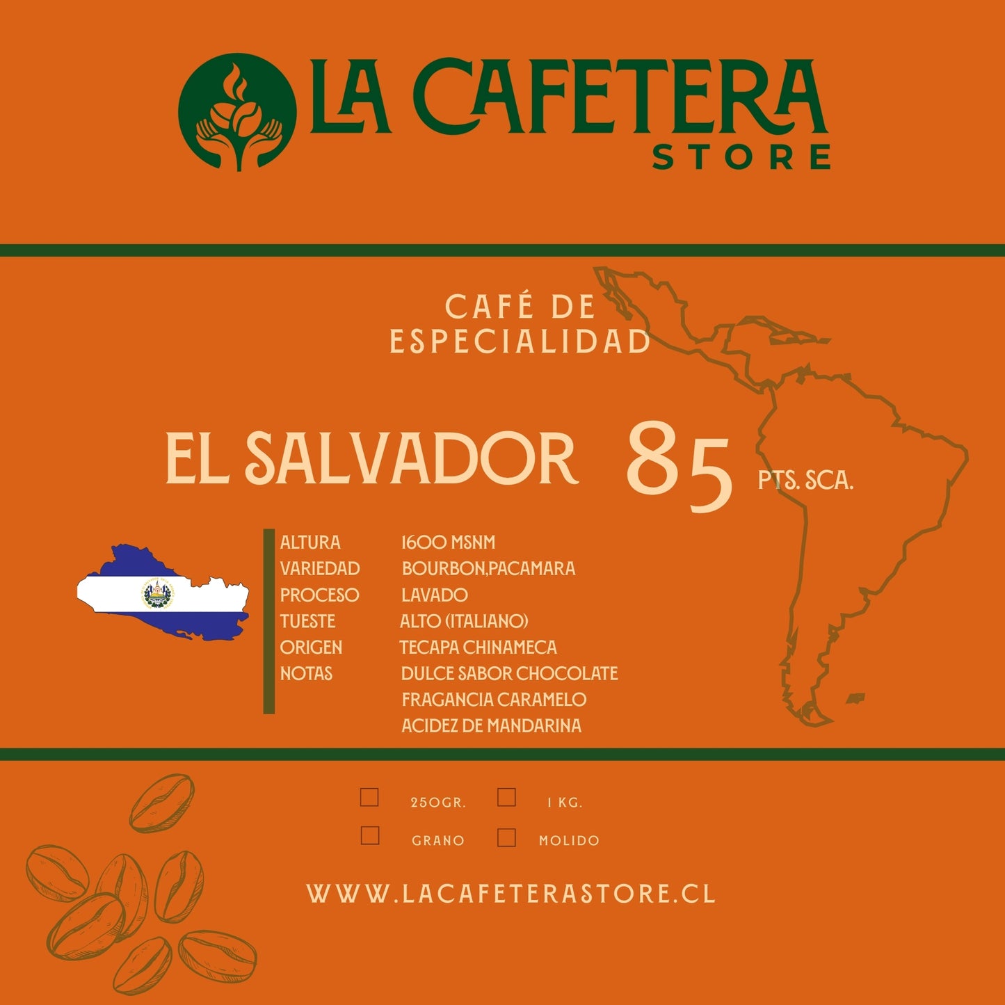 Café El Salvador 85 SCA