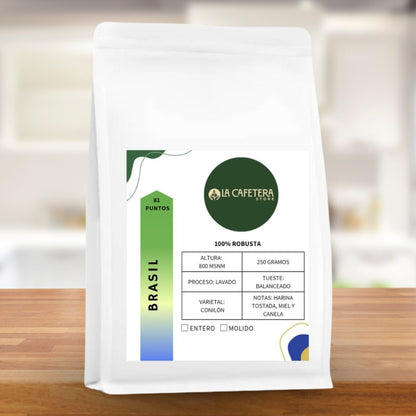 Pack Café Molido Brasil Natural Minas Gerais 86,75 SCA + Brasil Robusta 80 SCA