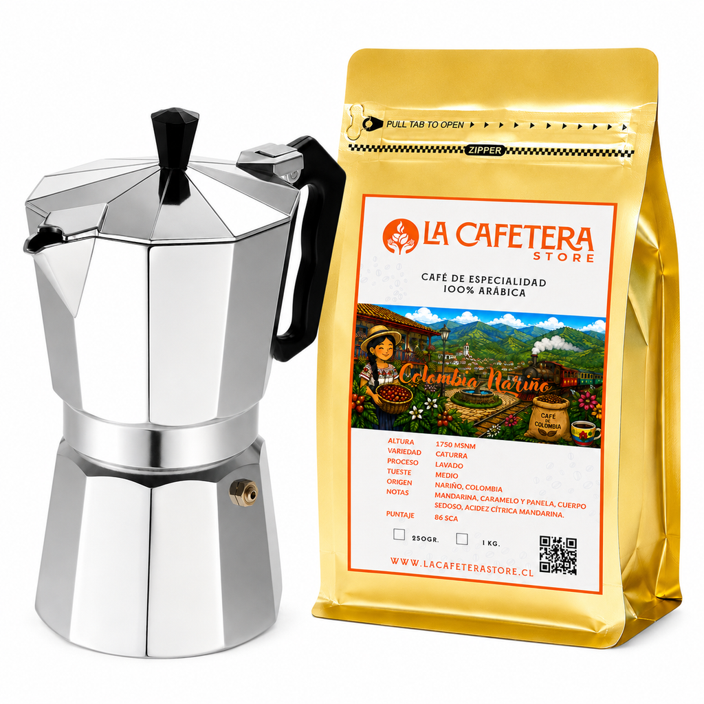 Pack Promo Simple-Café Molido 250 gr. + Cafetera Italiana