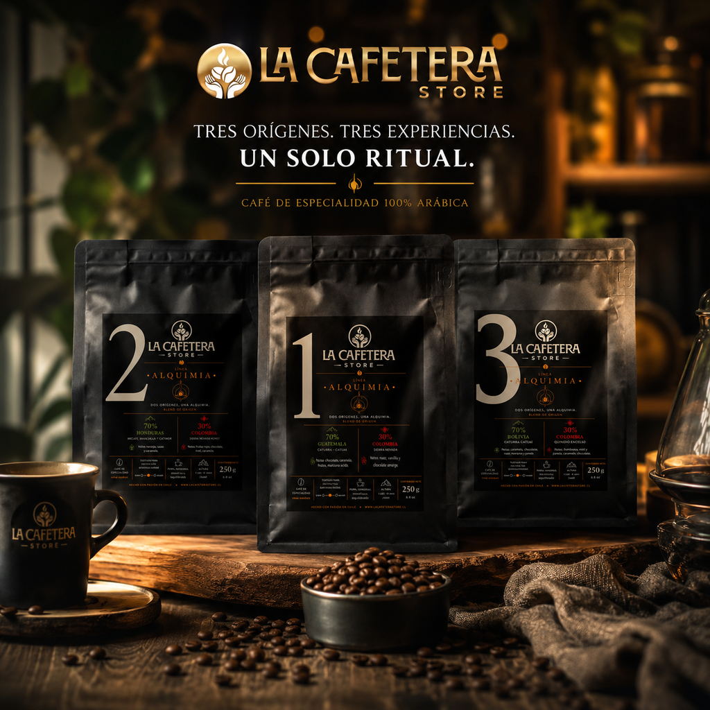 Kit Alquimia Café 1-2-3 750 GR. Grano Entero