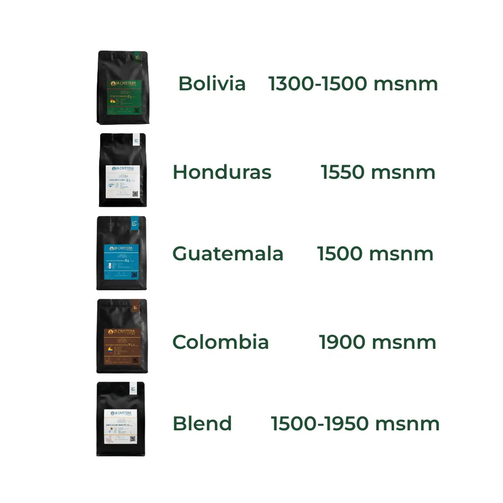 Pack Alturas 5 Variedades | GRANO entero | 5x100 gr. c/u