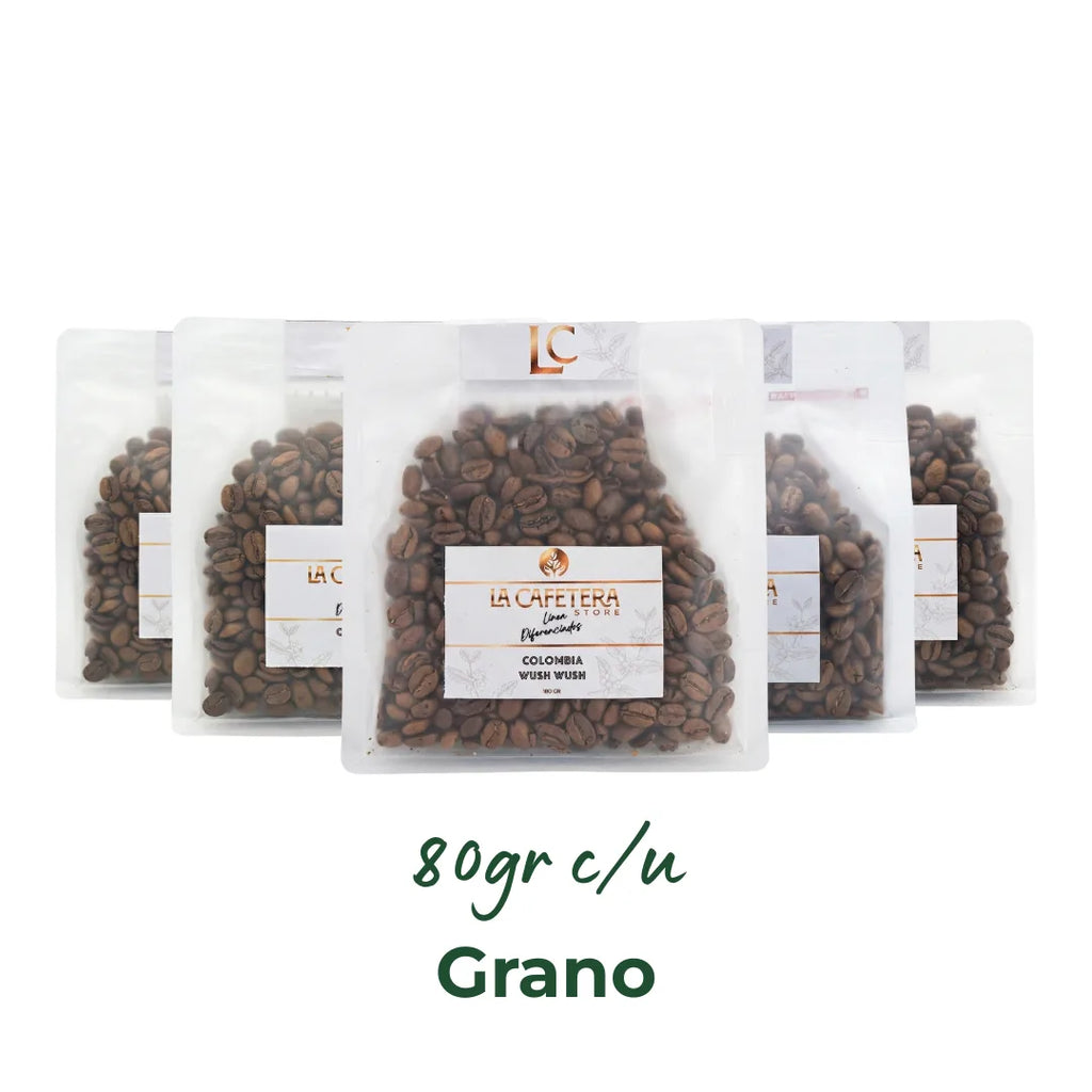 Exóticos de Colombia | GRANO entero| 5x80 gr. c/u (400 gr.)
