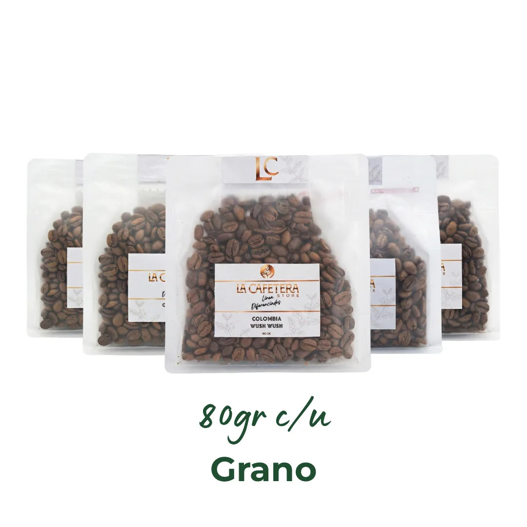 Exóticos de Colombia | GRANO entero| 5x80 gr. c/u (400 gr.)