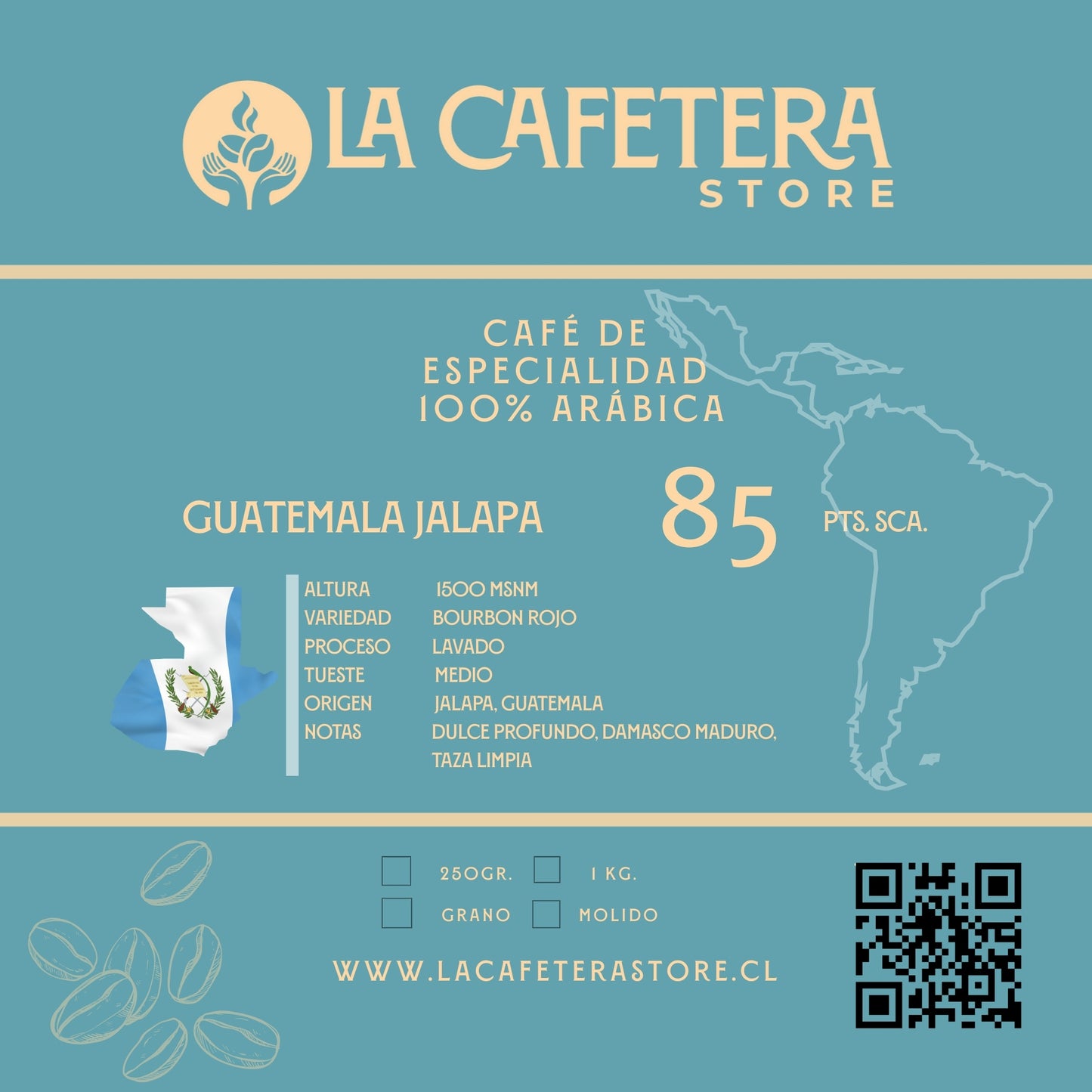 Cafe Guatemala Jalapa 85 SCA
